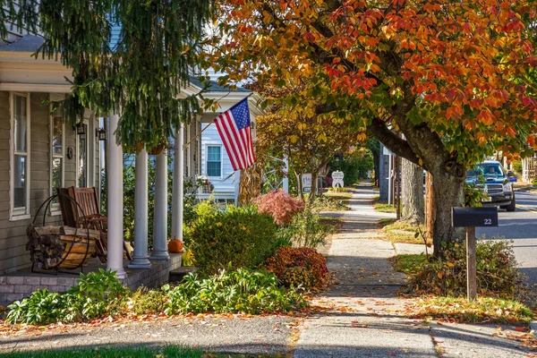 Kleine stad Amerika Rechtenvrije Stockfoto's