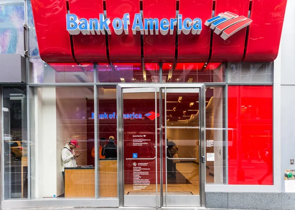 Bank von america manhattan — Stockfoto