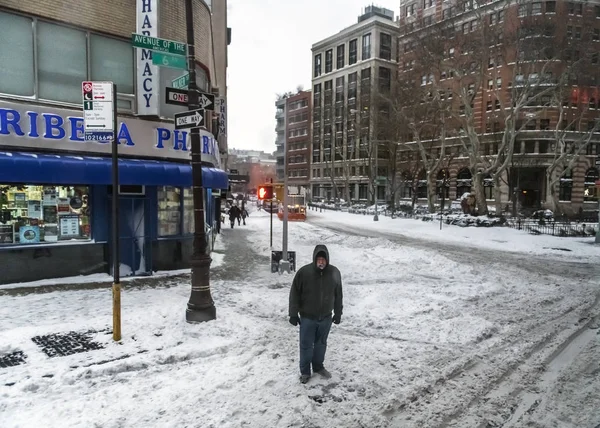 Neve em Tribeca — Fotografia de Stock