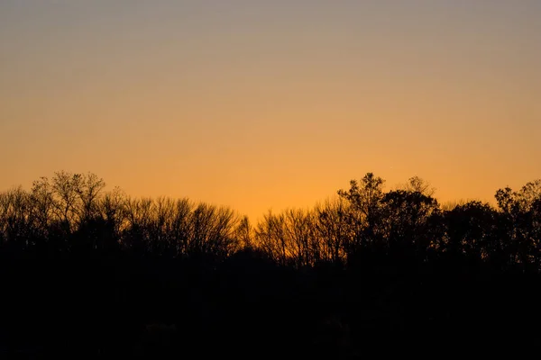 Late Autumn Sunset — Stock Photo, Image