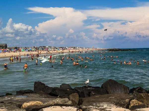 Belmar strand dag — Stockfoto