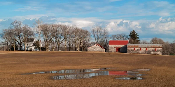 New Jersey Kırsalında Eski Bir Çiftliğin Panoramik Manzarası — Stok fotoğraf