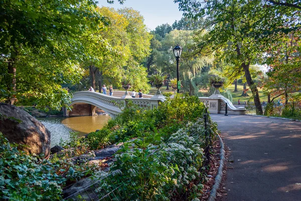 Fußgängerbrücke Central Park — Stockfoto