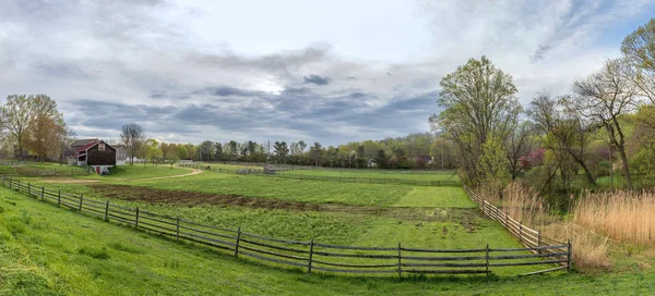Историческая ферма Панорама — стоковое фото