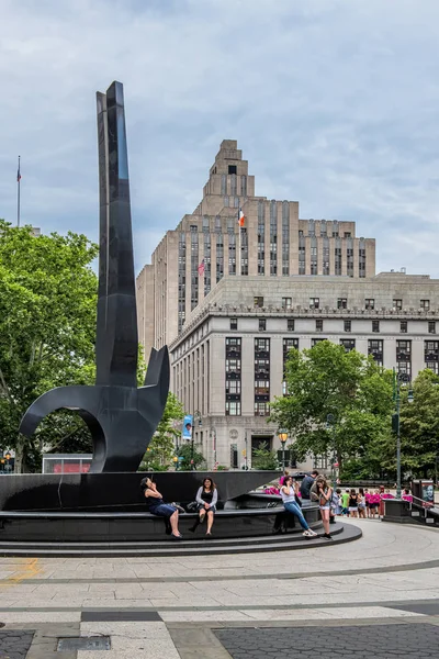 Ontspannende Foley Square — Stockfoto