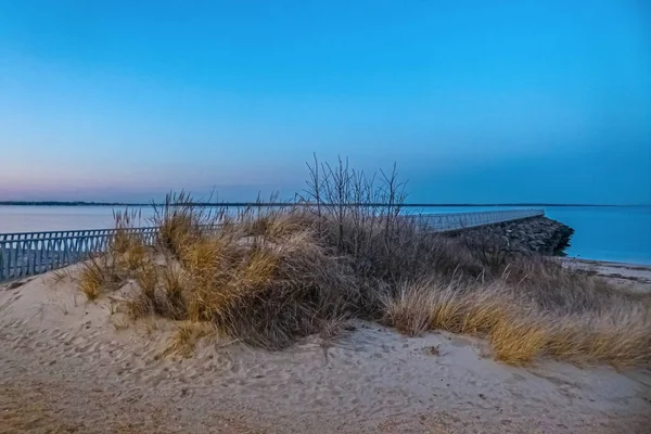 Una Vista Panoramica Laurence Harbor Tramonto Lungo Riva Del Jersey — Foto Stock