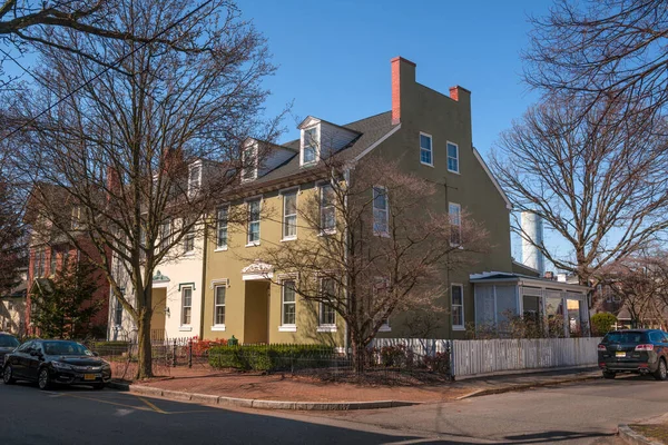 Burlington New Jersey March Beautiful Historic Homes Seen March 2020 — Stock Photo, Image