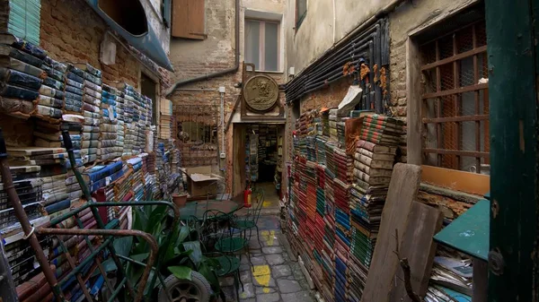 Knihkupectví v Benátkách Stock Snímky