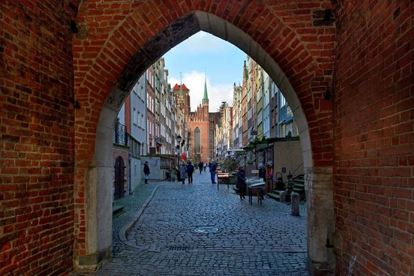 Gdansk Hamnstad Vid Östersjön Staden Där Historien Hela Europa Återspeglades — Stockfoto