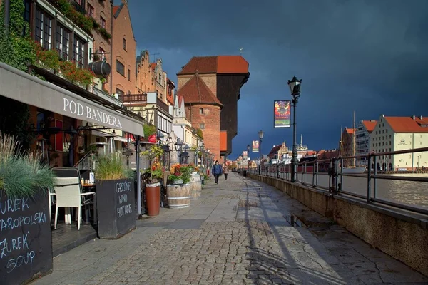 Gdansk Uma Cidade Portuária Mar Báltico Cidade Que História Toda — Fotografia de Stock