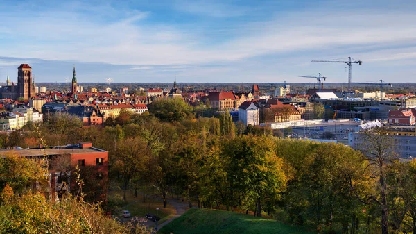 Gdansk Egy Kikötő Város Balti Tenger Város Amely Tükrözte Egész — Stock Fotó