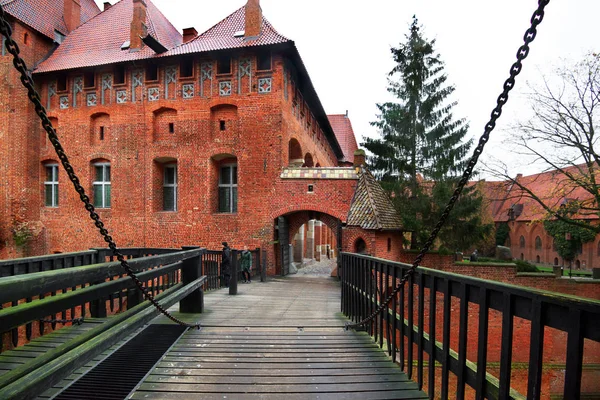 Malbork Burg Die Burg Des Teutonischen Ordens Malbork Die Burg — Stockfoto