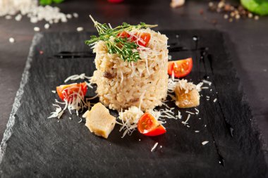 Gurme mantarlı Risotto