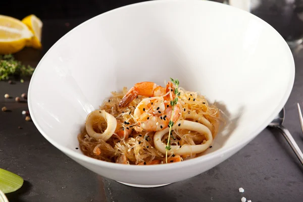 Crystal Noodles with Seafood — Stock Photo, Image