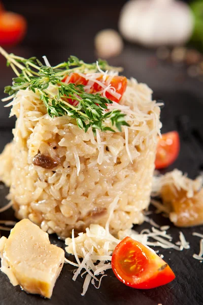 Gurmánské houbové rizoto — Stock fotografie