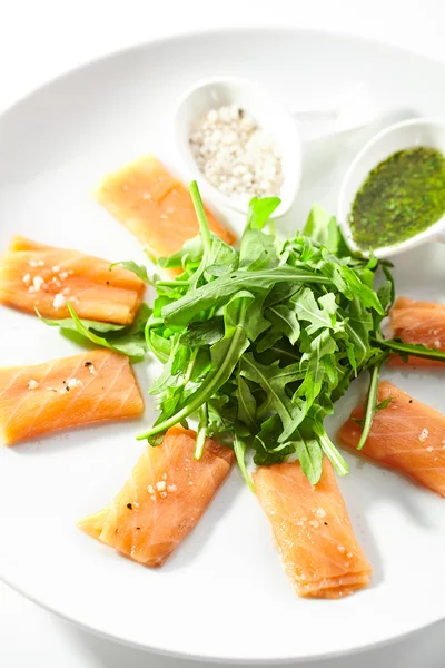 Fresh Salmon Carpaccio — Stock Photo, Image