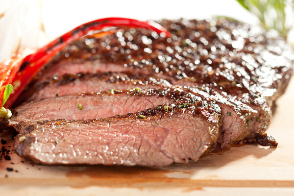 Grilled Flank Steak with Rosemary