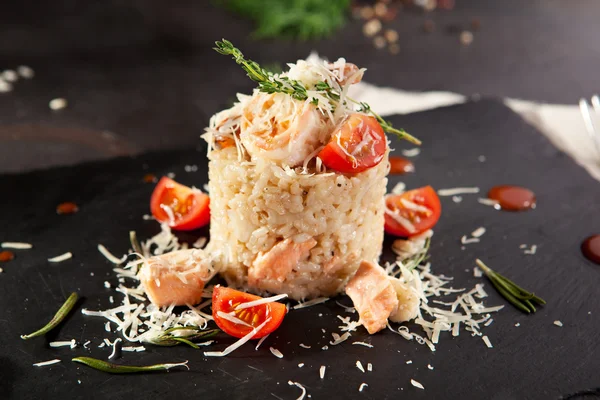 Gastronomische Seafood Risotto — Stockfoto