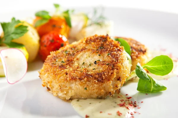 Minced Fish Cutlets — Stock Photo, Image