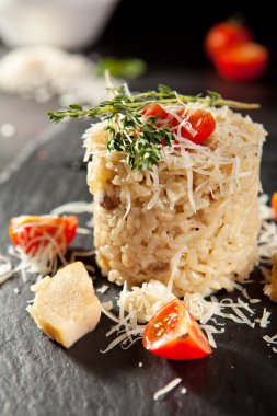 Gurme mantarlı Risotto