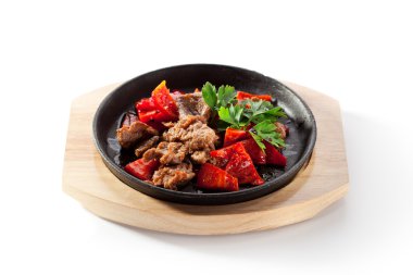 Asya sığır eti ve sebze