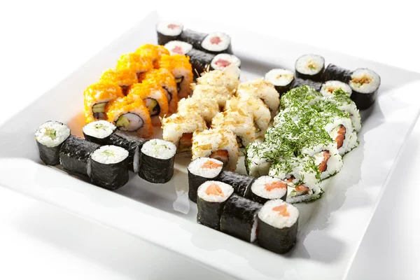 Conjunto de sushi japonês — Fotografia de Stock