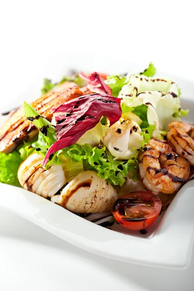 Grilled Seafood Salad — Stock Photo, Image