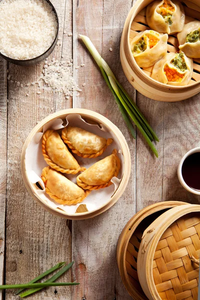 Różne przekąski dim sum — Zdjęcie stockowe