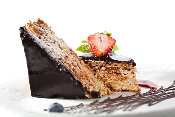 Chocolate Nuts Cake — Stock Photo, Image