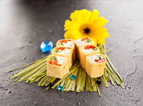 Roll Sushi w meksykańskim stylu — Zdjęcie stockowe