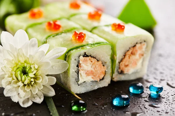 Maki Sushi Roll — Fotografie, imagine de stoc