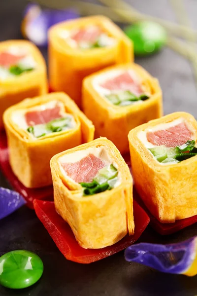 Rotolo di sushi maki — Foto Stock