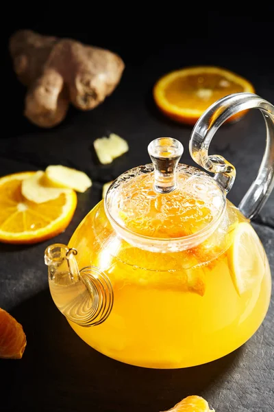 Tangerine Ginger Tea — Stock Photo, Image