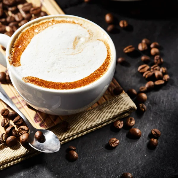 Coffee Cup and Fried Beans