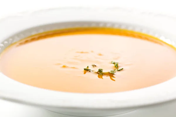 Mangkuk sup labu — Stok Foto