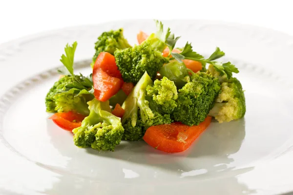 Brócolis e salada de pimentão — Fotografia de Stock