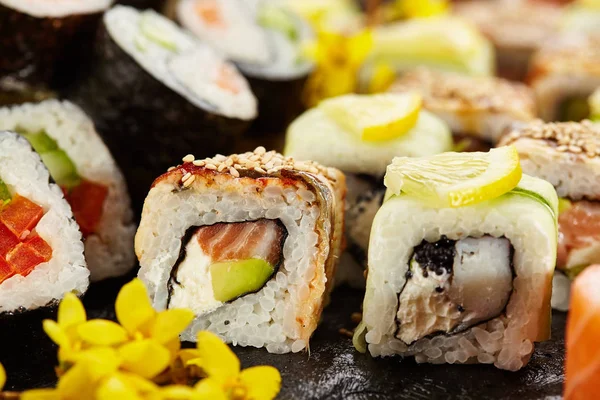 Japonské sushi set — Stock fotografie