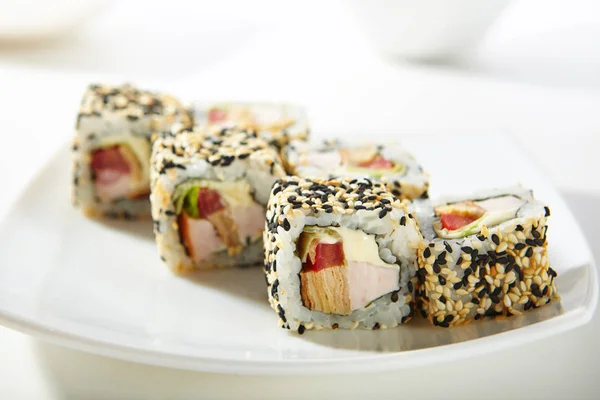 Chicken Maki Sushi — Stock Photo, Image