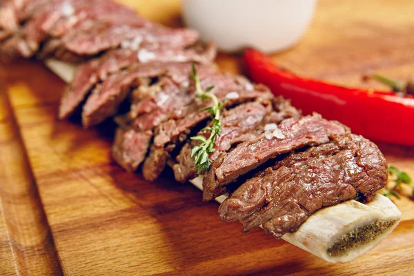 Rindersteak-Abendessen — Stockfoto