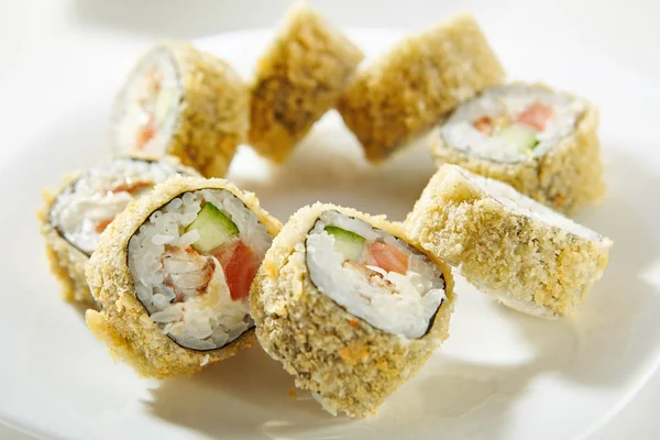 Rotolo di sushi Tempura — Foto Stock