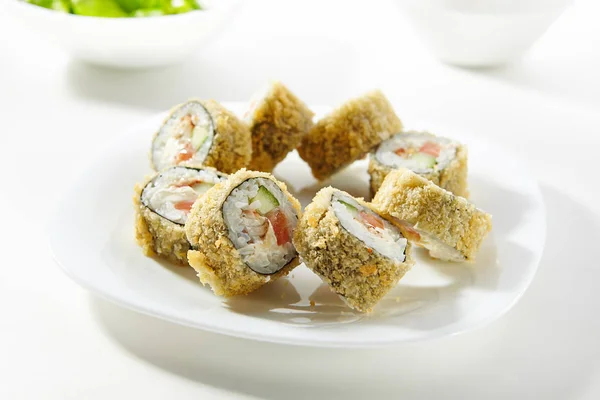 Tempura sushi roll — Zdjęcie stockowe
