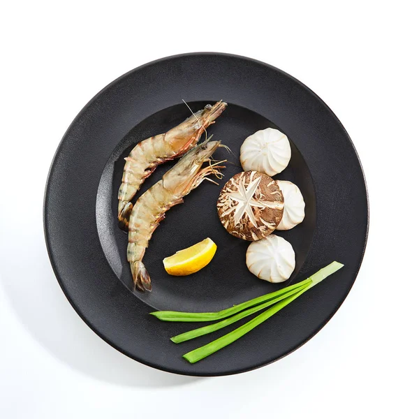 Preparation of ingredients for frying on teppan — Stock Photo, Image