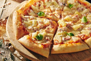 güzel taze pizza
