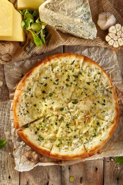 güzel taze pizza