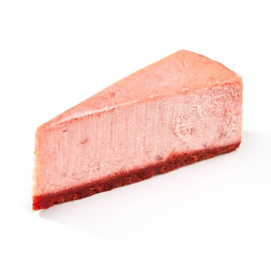 Çilekli cheesecake lezzetli parça