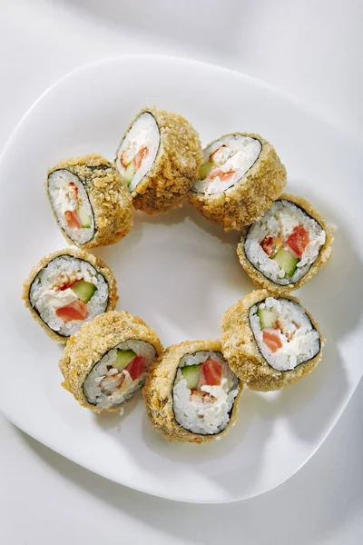 Rotolo di sushi Tempura — Foto Stock