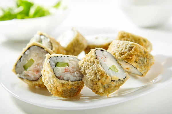 Tempura sushi roll — Zdjęcie stockowe