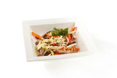 Beyaz üzerine Restoran Menü