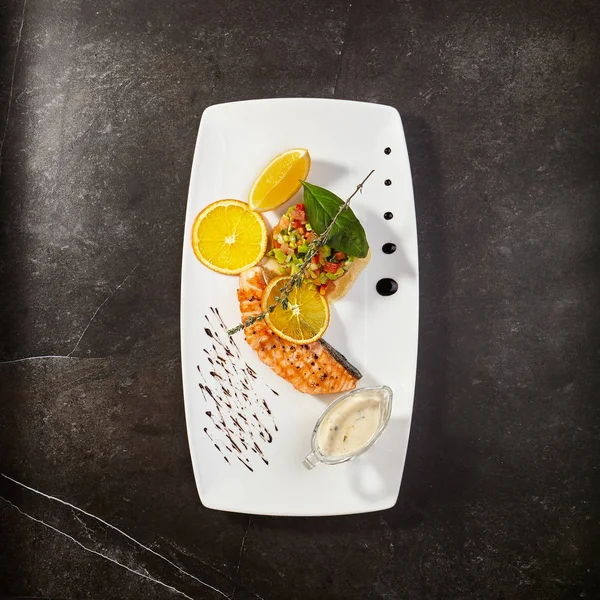 Gastronomisk meny for luksusrestaurant – stockfoto