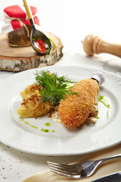 Gastronomic menu of luxury restaurant